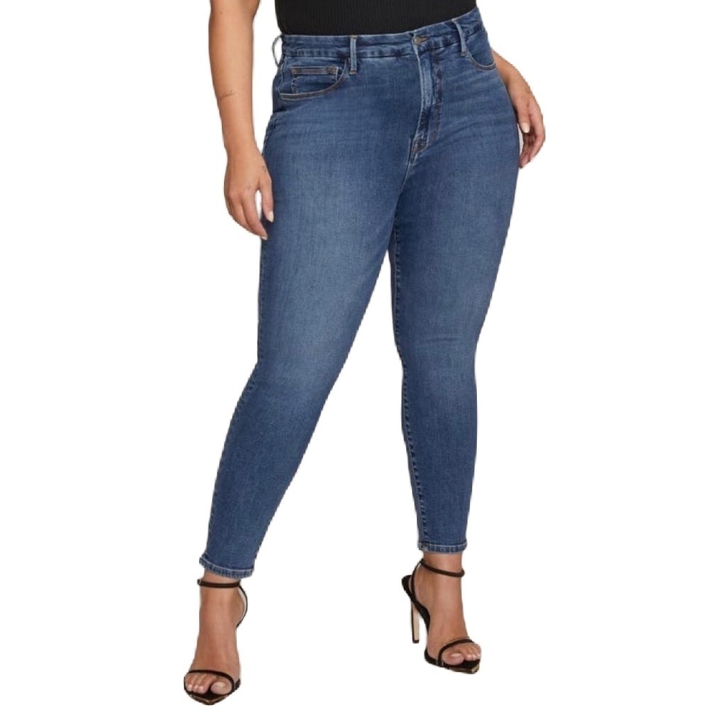 Good American Jeans Plus Size 24 Blue color